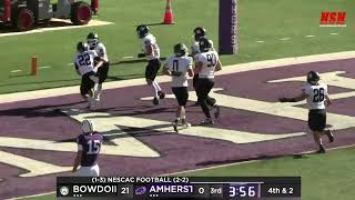 Bowdoin Football vs Amherst 101224 [upl. by Dorey744]