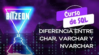 Diferencia entre char varchar nchar y nvarchar en sql server [upl. by Kirkwood]