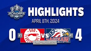 OHL Highlights Apr 1124  SOO 0  SAG 4 [upl. by Cynthea14]