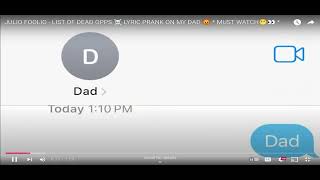 JULIO FOOLIO  LIST OF DEAD OPPS ☠️ LYRIC PRANK ON MY DAD 😡  MUST WATCH😬👀  REACTION [upl. by Aicelaf]