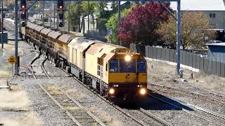 ARTC Loram Rail Grinder working at Goulburn Apr232024 [upl. by Englebert310]