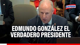 🔴🔵Canciller de Perú reconoce a Edmundo González como quotverdadero legítimo presidentequot de Venezuela [upl. by Aiekram627]