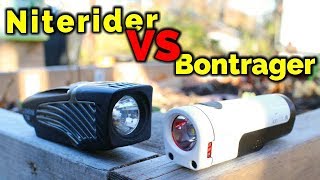 Comparison Niterider Lumina VS Bontrager Ion Front Bike Lights [upl. by Moser]