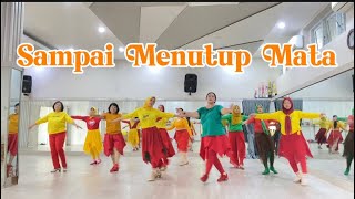 Sampai Menutup Mata  Roosamekto Mamek INA  LINE DANCE  ILDI SUMSEL [upl. by Enilada]