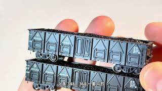 长鸣N比例C62A敞车火车模型 Changming Ngauge C62A Chinese Gondola Coalporter [upl. by Ryan]