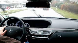 Mercedes SClass driven through the rain Part 1 [upl. by Whitver]