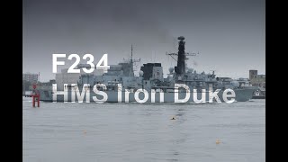 HMS Iron Duke F234 Departs Portsmouth  05112024 [upl. by Paapanen]