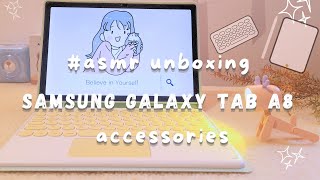 samsung galaxy tab A8 accessories aliexpress parcel unboxing aesthetic asmr [upl. by Ellehcin]