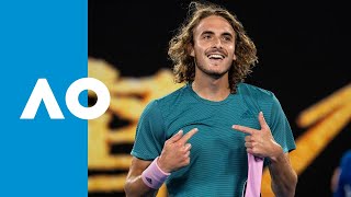 Stefanos Tsitsipas vs Roger Federer  Australian Open 2019 R4 Highlights [upl. by Harsho]