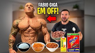 Fiz a Bizarra Dieta de FABIO GIGA Em OFF Season por 24 Horas 6000 Kcals [upl. by Balling]