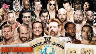 WWE Battleground 2014 Intercontinental Championship Battle Royal WWE 2K14 Prediction [upl. by Wershba]