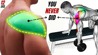 12 BEST REAR DELTOID EXERCISES AT GYM [upl. by Atteynek]