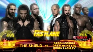 Fastlane 2019  The Shield Vs Mcintyre Lashley amp Corbin [upl. by Xena138]