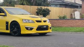 2010 hsv Maloo e3 r8 driving down road￼ [upl. by Ester]