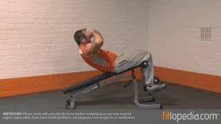 Decline Sit Up on Bench with Oblique Twist [upl. by Siravaj]