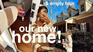 OUR NEW HOME amp empty tour  VLOGMAS DAY 1 [upl. by Yllrebmik]