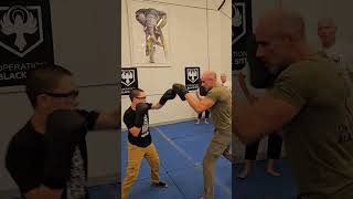 Boxing Punch Drills Father and Son boxing protector i instruction fatherhood [upl. by Nuahsak]