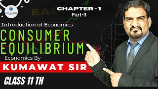 consumer equilibrium part 3 microeconomics chapter  2 Consumer Behaviour [upl. by Mandie975]