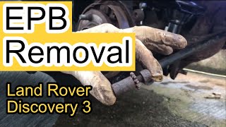 Land Rover Discovery 3 EPB Removal [upl. by Ahsirk]