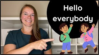 Circle Time Song  Hello Everybody  Start the Day Song for Kids learningvideoforpreschool toddler [upl. by Friday]