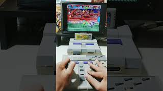 TESTANDO O ARCADE PAD COM TMNT IV DE SNES supernintendo videogames retrogaming [upl. by Anasus498]