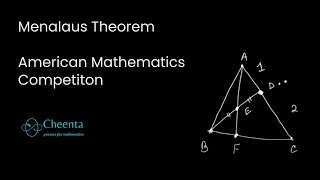 Menalaus Theorem in American Mathematics Contest  AMC 8 2019 Problem 24 [upl. by Amairam]