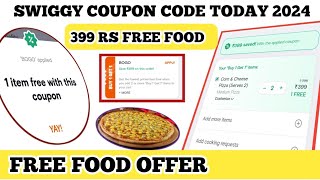 swiggy coupon code today 2024  free food offer  Swiggy New Year Offer [upl. by Elbon]