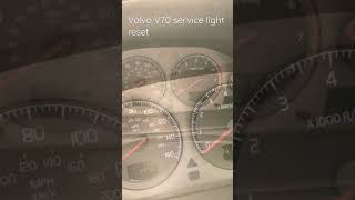 Resetting the Service Light on your Volvo C70 StepbyStep Guide [upl. by Godrich]