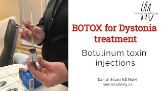 Botulinum toxin injections  BOTOX  Dystonia treatment  brief overview [upl. by Atikihc129]