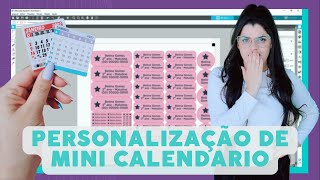 PERSONALIZAÇÃO DE MINI CALENDARIO  SILHOUETTE EXPERTS [upl. by Cocks]