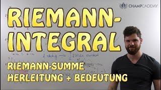 Riemann Integral Riemann Summe  Herleitung  Bedeutung  Voraussetzung [upl. by Onitram409]