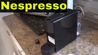 Nespresso Inissia How to  Directions for the first use [upl. by Lemert494]