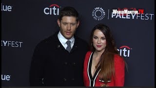 Jensen Ackles Danneel Harris at Supernatural Red carpet 2018 PaleyFest LA [upl. by Quincy904]