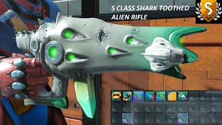 No Mans Sky  Green amp Grey Shark Toothed Alien Rifle Multitool [upl. by Einnaf41]