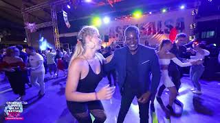 Wenty Barrett amp Maureen Kras  salsa social dancing  CSSF Rovinj [upl. by Enilram]