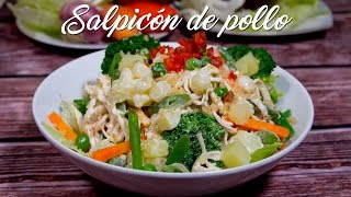 COMO PREPARAR SALPICÓN DE POLLO  COMIDA PERUANA  RECETA DE ACOMERPE [upl. by Ennairda]