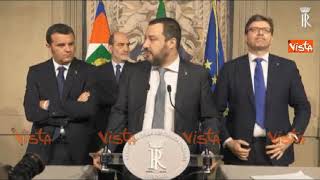 Salvini quotNon escludo si torni a votarequot [upl. by Ecnahc]