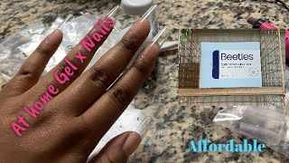 How to Apply Easy Gel X Nails At Home Using Beetles Gel X Nail Kit  Watch Me Apply amp Design [upl. by Maibach]