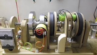 Flux Gate Generator  Update 5 Pull Mode 2 ring magnets  long coil [upl. by Enia180]