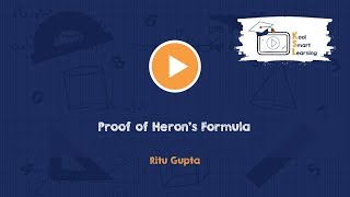 Proof of Herons Formula [upl. by Simonetta]