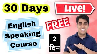 Day 2 Free Live English Speaking Course from Basic to Advance [upl. by Einnalem890]