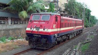 Extraordinary Parallel Running Race Between MEMU amp 5350Hp WAP4 Locomotive from Andheri to Vileparle [upl. by Rocky]