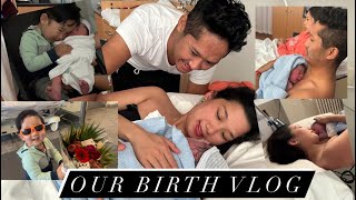 Adorable Reaction  Moments After Birth  BIRTH VLOG  Part 3 [upl. by Hinkle]