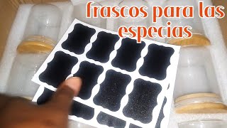 UMBOXING RESEÑAS DE TEMU frascos para organizar especias [upl. by Hemetaf]