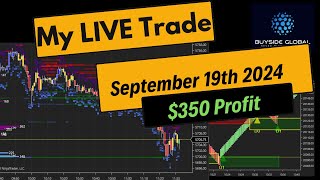 Liquidity amp Order Flow Trading  September 19th  350 Profit [upl. by Anirpas370]