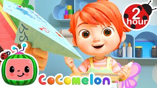 YoYos Arts amp Crafts Time Paper Airplanes  CoComelon  Moonbug Kids  Art for Kids 🖌️ [upl. by Eleda]