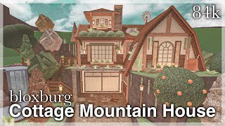 Bloxburg  Cottage Mountain House Speedbuild exterior [upl. by Sindee417]