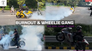 BURN OUT AND WHEELIE ON BRAND NEW HAYABUSA GEN 3  TURN 2 VLOGS  T2V [upl. by Olin]