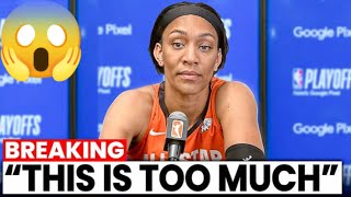 A’ja Wilson SPEAKS OUT on WNBA Ratings Crash Calls Out Caitlin Clark [upl. by Annaeerb978]