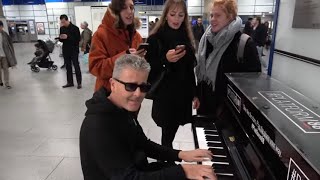 Three Girls Sing Gospel At A Public Piano [upl. by Montague324]